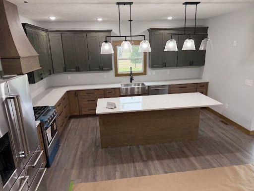 Finished kitchen cabinetry, island and cabinets